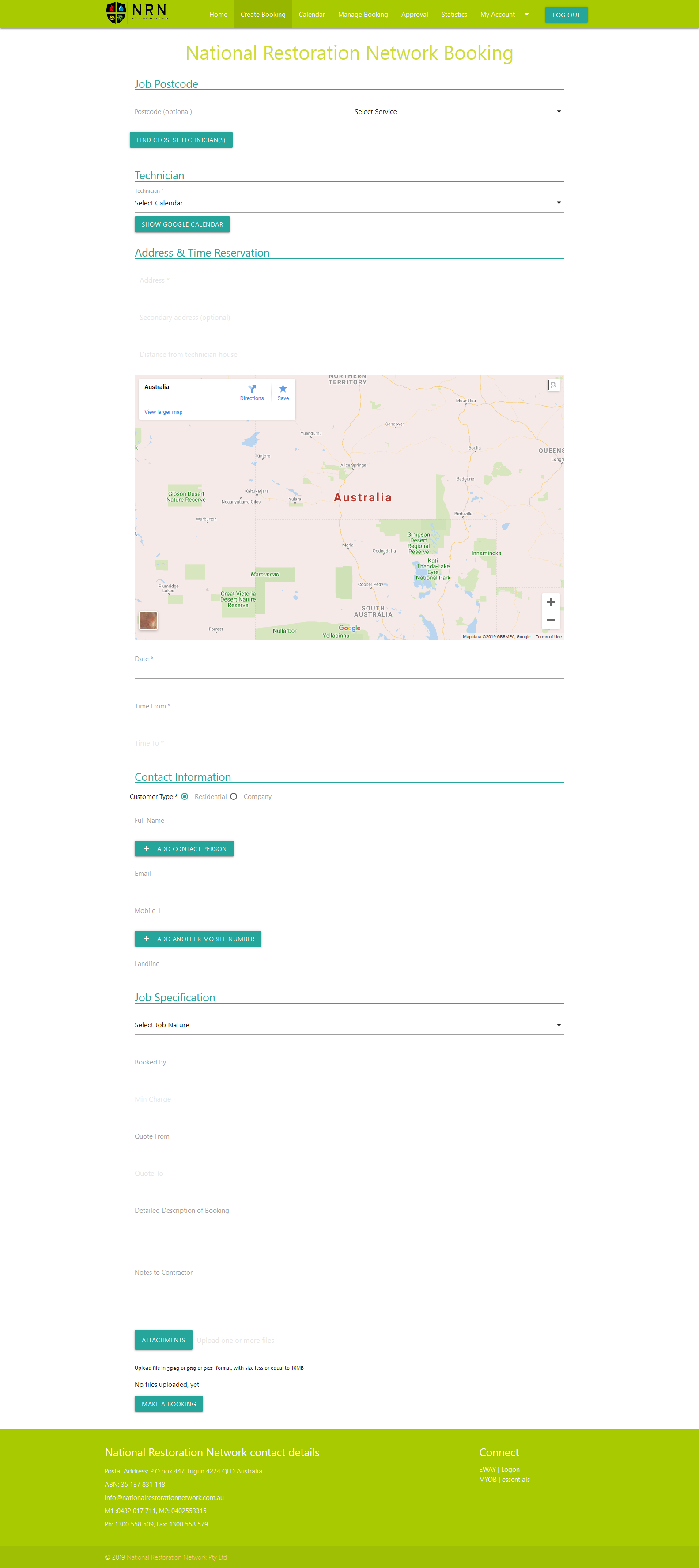 National Restoration Network member portal
